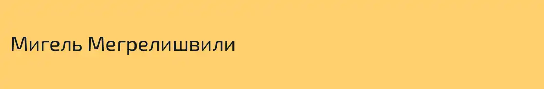 Мигель Мегрелишвили